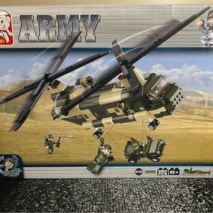 Building toy Army plane